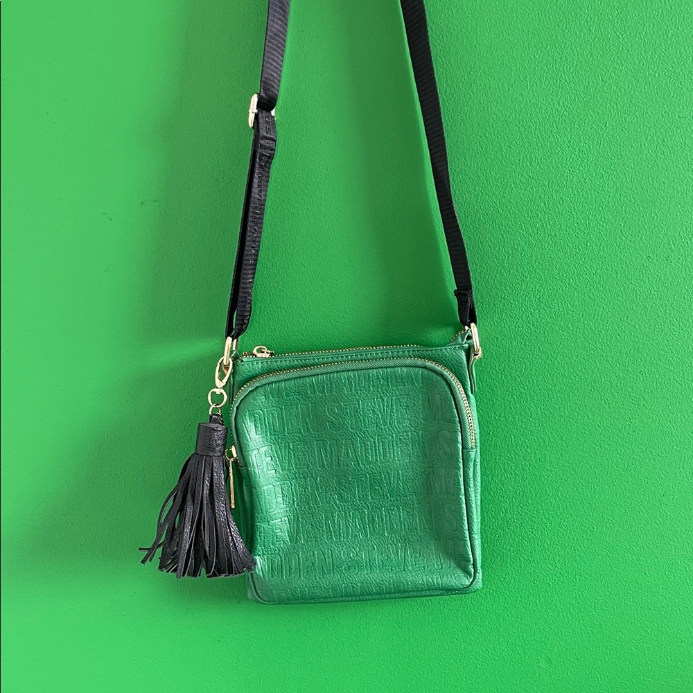 Steve Madden Green Crossbody Bag with Tassel